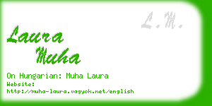 laura muha business card